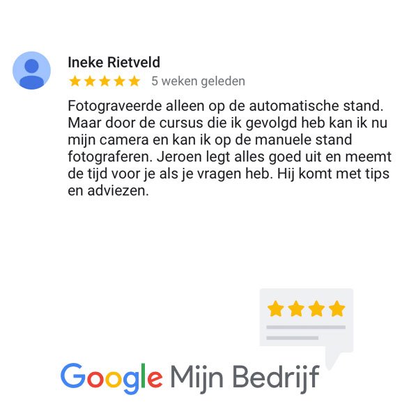 Fotografie Ploeg - Review - Basiscursus Fotografie