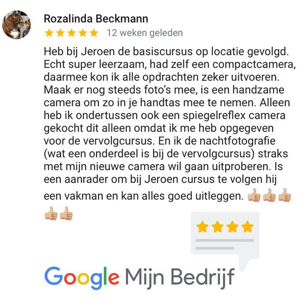 Fotografie Ploeg - Review - Basiscursus Fotografie