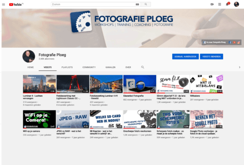 Video's over Fotografie - Gratis Fotografie Cursus 1 Fotografie Ploeg Benelux B.V. gratis fotografie cursus youtube e1608470207341
