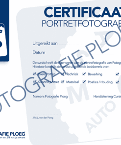 Certificaat Portretfotografie