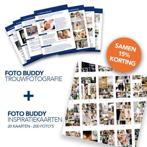 Combi: Buddy Trouwfotografie + Inspiratiekaarten
