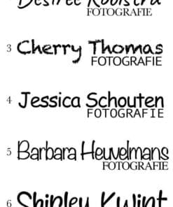 Logo Foto – Speelse letters