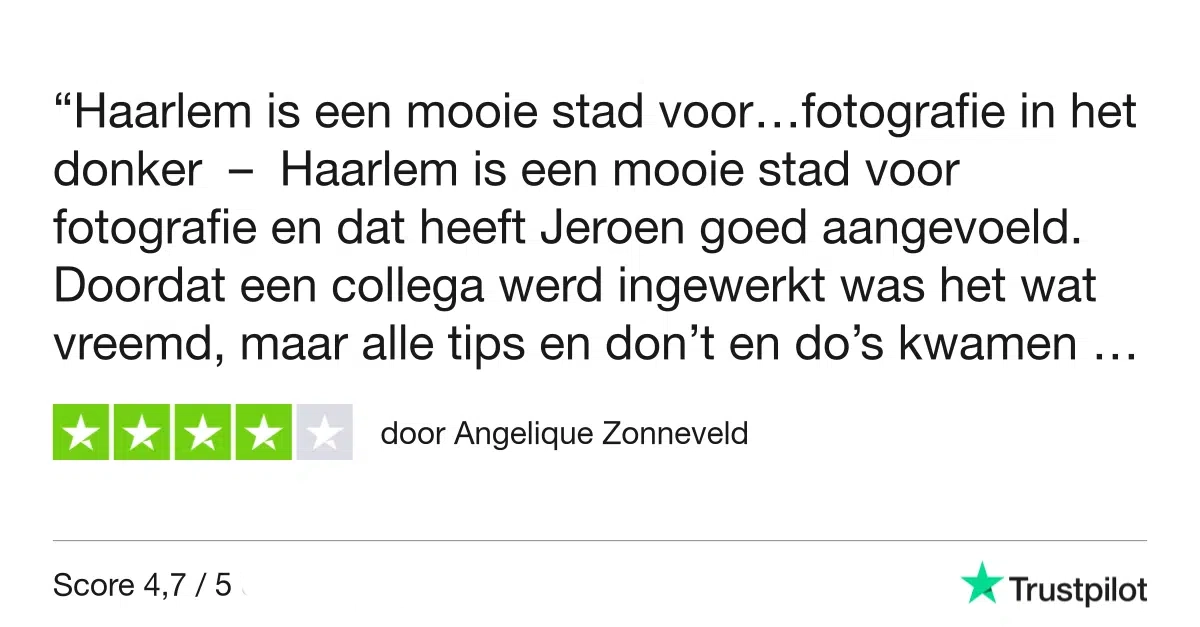 Fotografie Ploeg Benelux B.V. Trustpilot Review Angelique Zonneveld