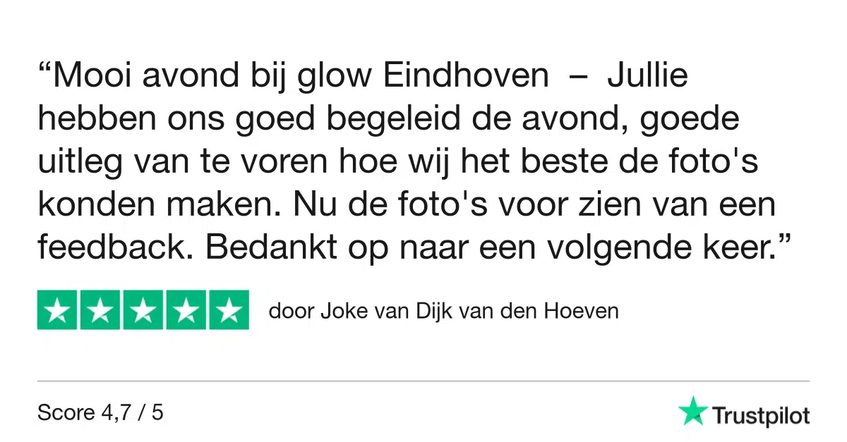 Review Fotografie Workshop Glow - Eindhoven