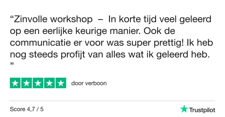 Smartphone Fotografie Workshop Rotterdam 7 Fotografie Ploeg Benelux B.V. Trustpilot Review verboon