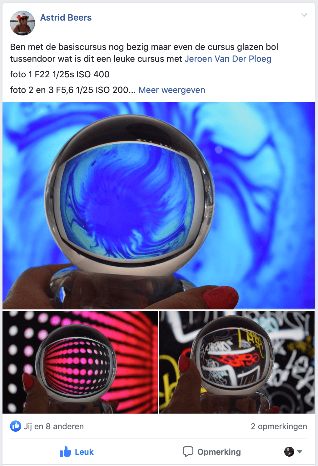 Fotografie Ploeg Benelux B.V. Voorbeeld Glazenbol Lensbal 3