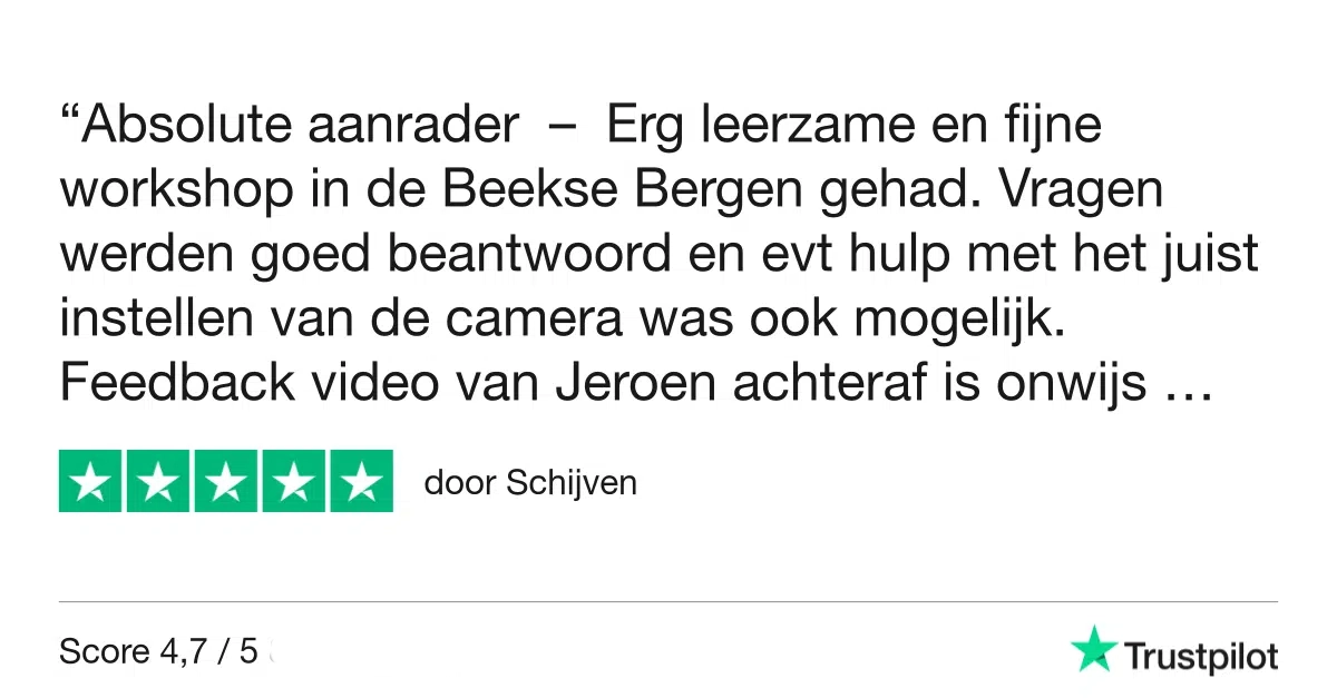 Workshop Dierenfotografie - Beekse Bergen 17 Fotografie Ploeg Benelux B.V. Workshop Beekse Bergen Trustpilot Review Schijven