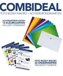 Combideal: Foto Buddy Macro + Achtergrondkaarten