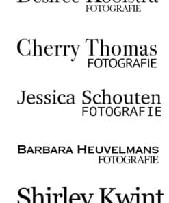 Logo Foto – Diverse letters