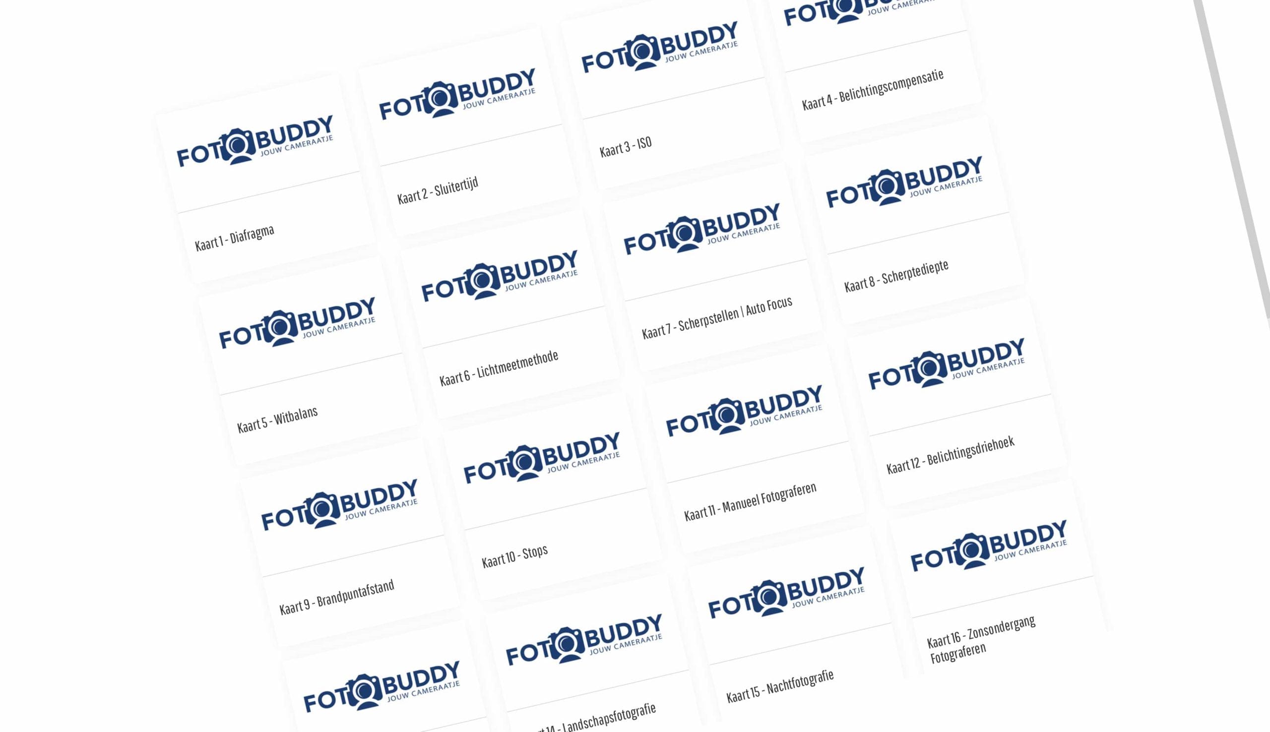 Foto Buddy Video's - Kaart 1 tm 20 1 Fotografie Ploeg Benelux B.V. foto buddy video achterkant scaled 1