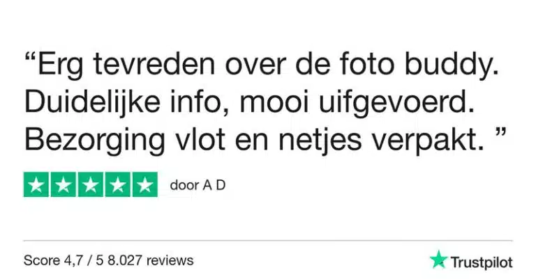 Foto Buddy - Fotokaarten 3 Fotografie Ploeg Benelux B.V. foto buddy trustpilot review a d 768x401 1