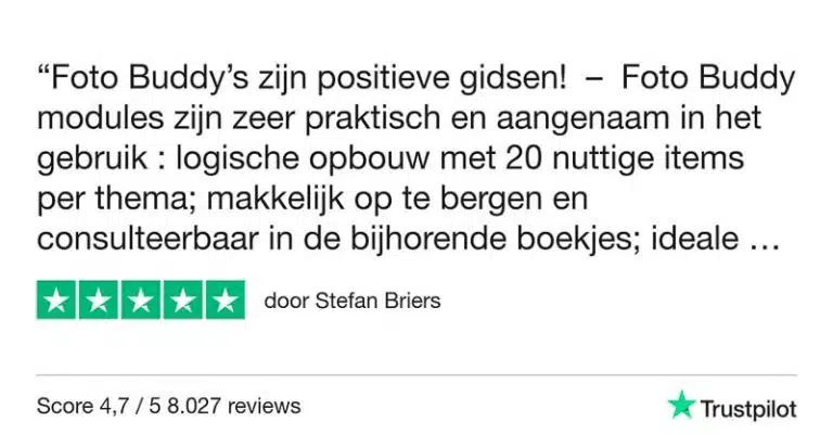 Foto Buddy - Fotokaarten 5 Fotografie Ploeg Benelux B.V. foto buddy trustpilot review stefan briers 768x401 1
