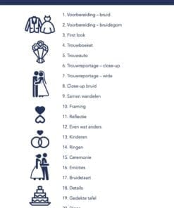 Fotografie Ploeg Benelux B.V. trouwfotografie inspiratiekaarten index 1