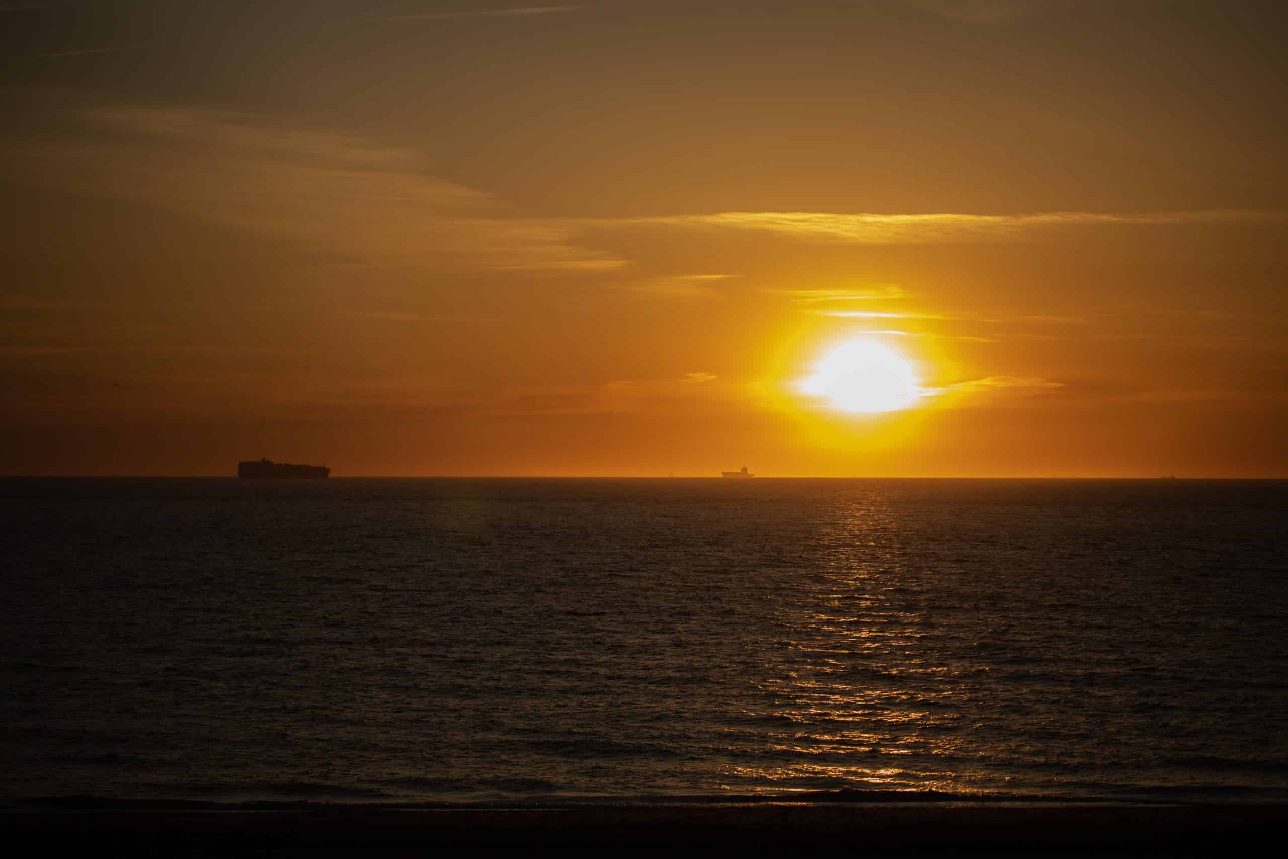 Zonsondergang fotograferen - groot diafragma