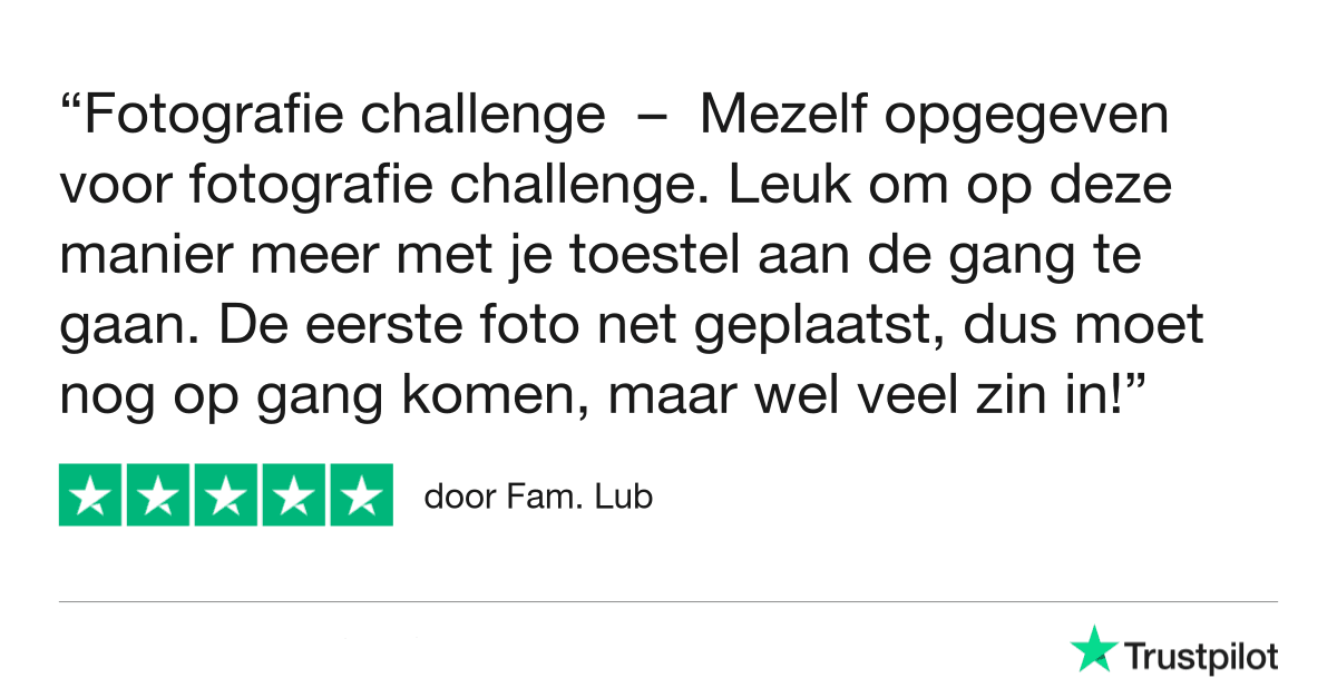 Fotografie Ploeg Benelux B.V. Trustpilot Review Challenge 1 Fam. Lub