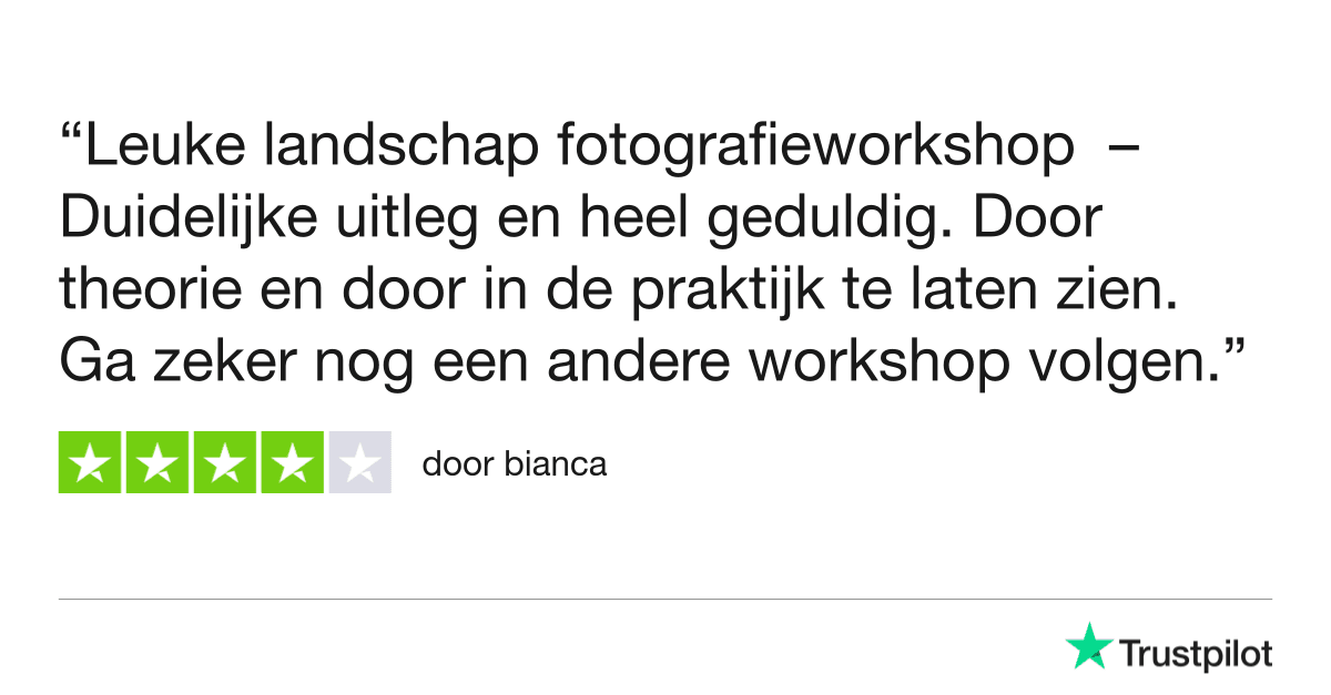 Overzicht - Landschapsfotografie 11 Fotografie Ploeg Benelux B.V. fotografie ploeg trustpilot review landschapsfotogrsfie bianca