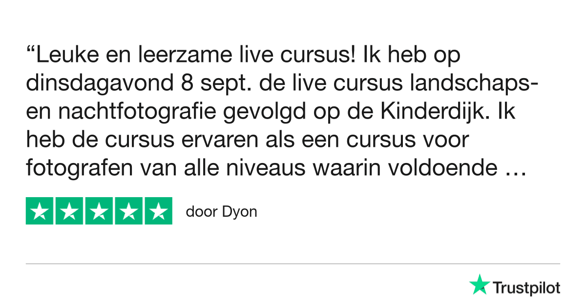 Overzicht - Landschapsfotografie 12 Fotografie Ploeg Benelux B.V. fotografie ploeg trustpilot review landschapsfotogrsfie dyon