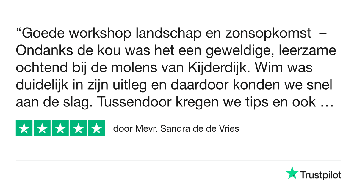 Overzicht - Landschapsfotografie 7 Fotografie Ploeg Benelux B.V. fotografie ploeg trustpilot review landschapsfotogrsfie sandra de vries
