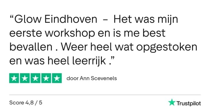 Fotografie Ploeg Benelux B.V. GLOW Trustpilot Review Ann Scevenels