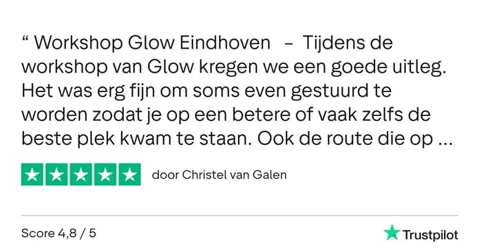 Fotografie Ploeg Benelux B.V. GLOW Trustpilot Review Christel van Galen