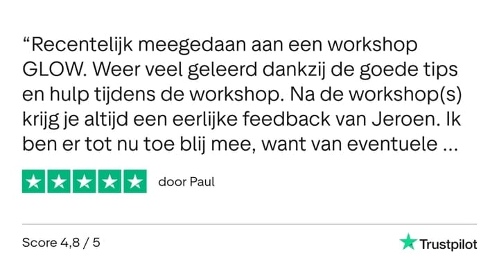 Fotografie Ploeg Benelux B.V. GLOW Trustpilot Review Paul