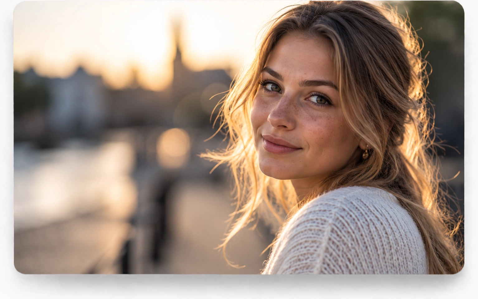Portretfoto met zachte onscherpe achtergrond voor de cursus portretfotografie