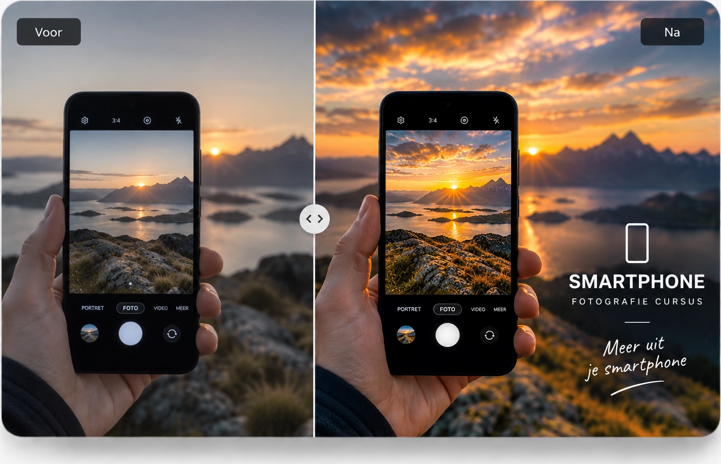 Fotograferen met een smartphone tijdens de online cursus smartphone fotografie