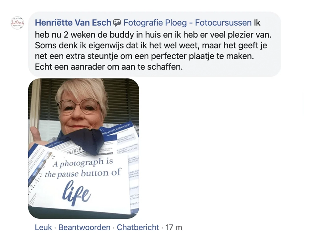 Ervaring van een fotograaf met Foto Buddy